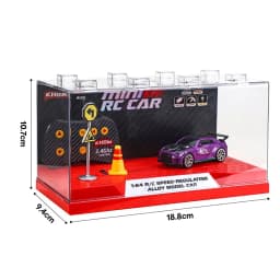 2026 Upgraded RC Car 1:64 Mini Alloy RC Drift Car Easy to Carry, 60mins Life. Exquisite Gift Box An Ideal Toy Gift for Children