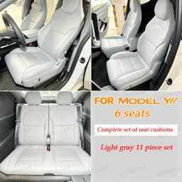 Car Seat Mats For Tesla Model YL /Y Juniper 3 Highland Breathable All Season Back Seat Pad Protector Covers Nappaleather Cushion