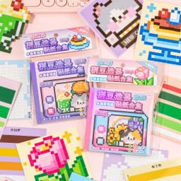 24/48 Pcs Pixel Story Themed Die Cut Sticker Book for Journal Scrapbooking Laptop Decor Japanese Stationery Style Student Decor