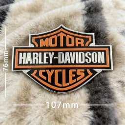 Aluminium Harley Davidson Tank Emblem Motorcycle Sticker Logo Decal