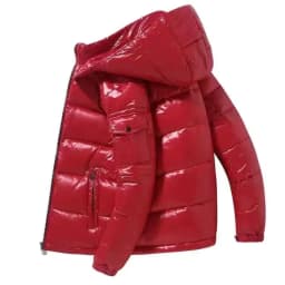 New High Quality Parkas Windproof Thickened Warm Long Sleeve Hooded Down Coat Men Trend Solid Color Short Winter Hooded Jackets
