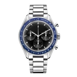 Custom Logo Diy Glow Watchs 40mm Vk63 Quartz Movement Watch Man Waterproof Mens Quality Luxury Mineral Glass Time Running Second