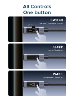 UGREEN PD240W USB-C to USB-C Cable with TFT Smart Display Nylon braided Aluminum 480Mbps for iPhone MacBook Galaxy Pixel XPS