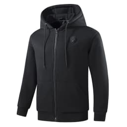 USB Heating Hoodie Jacket Men 5 Zones Electric Heated Hoodies Autumn Winter Warm Zippered Hoodie Male Big Size 5XL