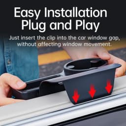 Car Cup Stand Phone Holder Mount Tray Side Door Window Storage Barrel Pocket Hanging Storage Rack with Auto Interior Accessories