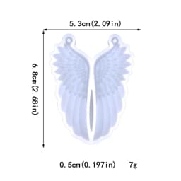 Earrings Mold Dangle Pendant Decorations Angel Wing Mirror Silicone Mold