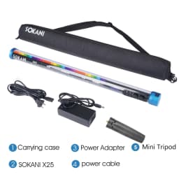 【DO BRASIL】Sokani X25 RGB LED Video Light Handheld Tube Wand Stick CTT Photography Lighting 3000mAh APP for YouTube Tiktok