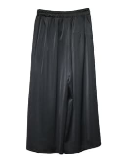 [EAM] High Elastic Waist Black Pattern Printed Long Wide Leg Pants New Trousers Women Fashion Tide Spring Autumn 2026 1DJ0899