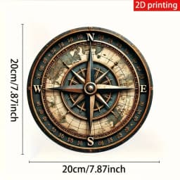 Eye of Horus Round Iron Artwork 7.8 Inch Decorative Wall Hanging for Home Cafe Bar, Religious Collection, Ideal Gift for Friends