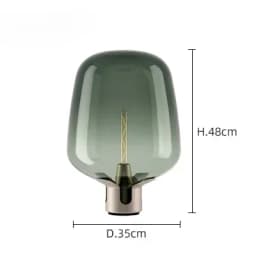 Nordic Creative Fashion Needle Tip Micro Cover Glass LED Desk Lamp Modern Living Room Study Bedroom Decoration Art Bedside Light