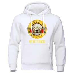 Guns N' Roses We'Re Back Metal Rock Style Hooded Mens Hip Hop Crewneck Hoodies Autumn Oversize Hoodie Harajuku Unisex Clothing