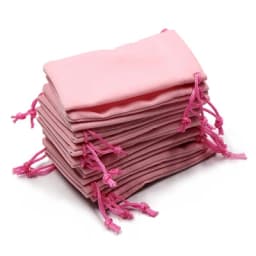 Soft Velvet Pouches Drawstrings for Jewelry Gift Packaging Pack of 100 Pouch Bags for Party Wedding Favors Supplies Black Blue