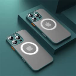 Luxury Armor Matte For Magsafe Magnetic Wireless Charging Case For iPhone17 14 15 16 17 Pro Max 12 13 Mini Plus Shockproof Cover
