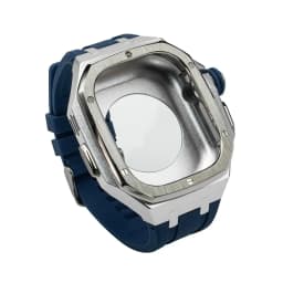 Luxury Stainless Steel Mod Kit for Apple Watch Ultra 49MM 2/1 for IWatch Series Ultra Liquid Silicone Strap Replace Accessories