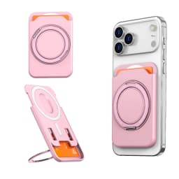 360 Rotating Ring Stand For Magsafe Magnetic Card Holder Wallet Case For iPhone 17 Pro Max 16 15 For Samsung S25 S26 Ultra