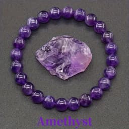 4 Pcs/Set Bohemian Gemstone Bracelet Wealth & Love Amethyst Tiger's Eye Obsidian Blue Apatite Bead Bracelet Lucky Success Gift