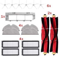 For Roborock S5 S50 S51 S52 S55 S6 S6 Pure S6 MaxV for Xiaomi 1st / SDJQR01RR Vacuum Cleaner Roller Brush Filter Wheel Mop Part
