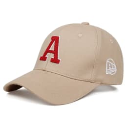 Unisex A Letter Embroidery Baseball Caps Adjustable Casual Hats Spring and Autumn Outdoor Sunscreen Hat