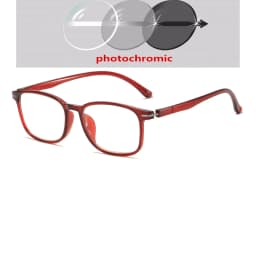 0 -0.5 -1.0 To -6.0 Women Men Square Myopia Glasses Finished Comfortable TR90 Student Prescription Glasses With Cylinder