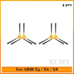 For ABIR X5 X6 X8 Genio Navi N600 Robotic Vacuum Cleaner Replacement Parts 3-Arm Main Side Brush Hepa Filter Spare Parts