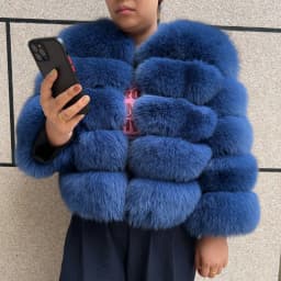 New Real Fox Fur Coat Women's Winter Warm 100% Natural Fur Jacket Short Raccoon Fur Coat Women's High Quality Hot Sale