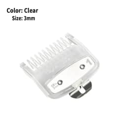 Professional Hair Clipper Limit Guide Comb for Wahl Trimmer Barber Guide Comb Haircut Tool Clipper Limit Combs Black/Clear