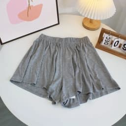 High Waist Thin Modal orts Women's Summer Loose Fit Home Wide Leg Pants Casual Skirt Pants Comfortable Elastic Waist