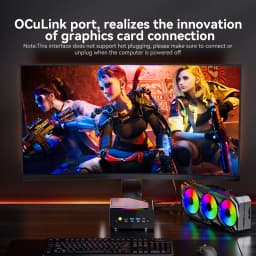 GMKtec K12 Mini PC AMD Ryzen7 H255 (Upgraded 8745HS) Oculink Support DDR5 NO RAM NO ROM NO OS WIFI6E Desktop Computer Gaming PC