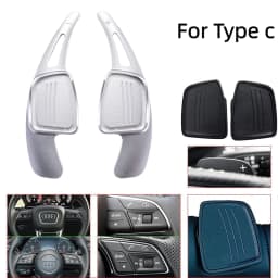 Aluminum Alloy Steering Wheel Paddle Shift for Audi 2017-2019 S3 S5 SQ2 SQ5 TT A3 8V A4 A5 Q2 Q3 Q5 Q7 - Performance Upgrade Acc