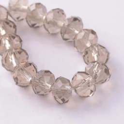 Solid Color 3x2mm 4x3mm 6x4mm 8x6mm 10x7mm 12x8mm Rondelle Faceted Czech Crystal Glass Loose Spacer Beads for Jewelry Making DIY