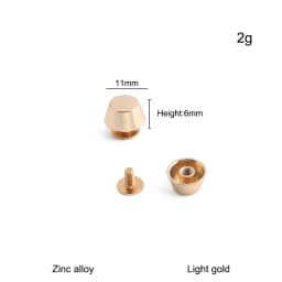 20/50/100PCS 8-15mm Metal Screwback Rivet Studs For Leather Craft Luggage Handbag Purse Bottom Protective Feet Nails Accessories