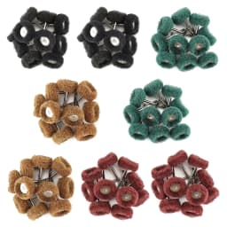 40/80 PCS Mini Drill Abrasive Brush Nylon Fiber Polishing Wheel 3mm Shank for Dremel Accessories Tools Glass Metal Polishing