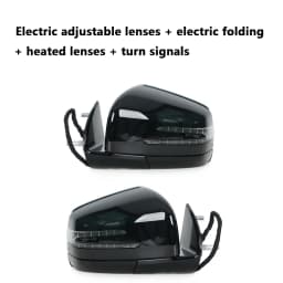 Car Power Rear View Mirror Side Door Mirror Assembly Black For Mercedes Benz W164 X164 ML GL Cl 2005-2019 1668100164 1668100264