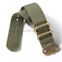 Watch Strap Nylon Silver Black Gold Ring Buckle 18mm 20mm 22mm 24mm Man Women for Seiko Ribbed Braid Replace Watch Accessories