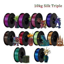 KEEPANG PLA/PETG/SILK/TPU 1.75mm 3D Printer Filament 5/10 Rolls Neatly Wound No Bubble 3D Printing Materials