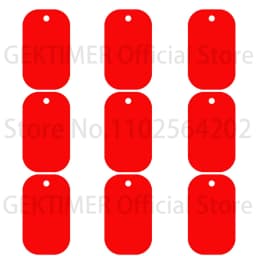 100Pcs Nameplate Laser Engraved Number Pendant for KeyChain Diy Making Aluminum Military Identity Tag Custom Personalized ID