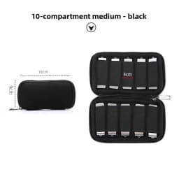 10 Slots Flash Drive Case USB Drive Holder Storage Bag Thumb Drive Light Weight Handbag Electronic Accessories Organizer Storage