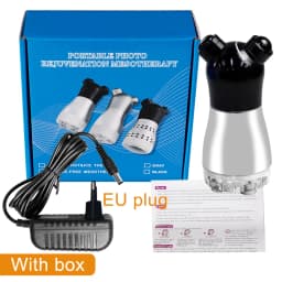 Microcurrent RF LED Photon Beauty Machine NeedleFree Electroporation Massager for Facial & Skin Lifting Tightening Rejuvenation