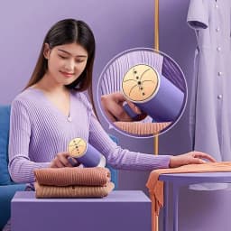 2026 New Handheld Steam Iron Foldable Garment Steamer Hanging Ironing Home Travel Clothes Ironing Machine with Hair Ball Brush