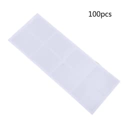 100x Self-Adhesive Necklace Chain Pockets Plastic Label Holders Clear Pocket Sleeves for Hold Loose Chain Jewelry Supply