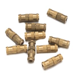 20pcs 12x4mm Brass Screw Clasps Barrel Clasps Cord End Caps Jewelry End Tips Connectors for Bracelet Necklace Making Accessories