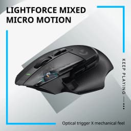 Logitech G502 X LIGHTSPEED Wireless Gaming Mouse, HERO 25K, 25600 DPI, 13 Programmable Buttons, Esports Version