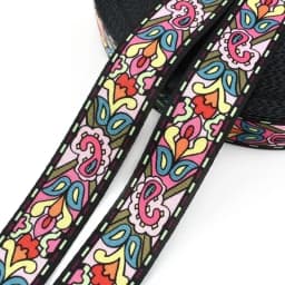 2 Meters Colorful Webbing Strap Purse Strap Ribbon Bag Straps Key Fob Luggage Belt Strap Rope Dog Pet Collar Accessories
