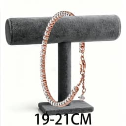 2026 New 925 Silver Women's Studded Chain Eternal Sparkling Snow Tennis Bracelet Display Tool DIY Exquisite Charm Jewelry