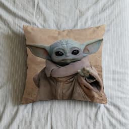 S-StarS W-WarsS Grogu Cushion Cover Square Decorative Throw Pillow Case Sofa Bed Living Room Anniversary Gifts