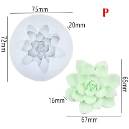 3D Jasmine Rose Flower Silicone Mold DIY Chocolate Cake Decor Pudding Desserts Pastry Baking Tool Soap Fondant Baking Mould