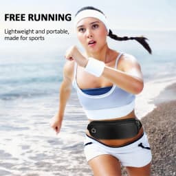 Running Waist Bag for Phone Lightweight Waterproof Adjustable Cycling Belt Pouch Reflective Strip Invisible Sports Fanny Pack