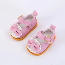 3.5cm Doll Canvas Shoes Leather Shoes For 15 17 cm For Labubu Doll Mini 1/6 BJD OB27 10cm Cotton Doll Clothing Outfit Accessory