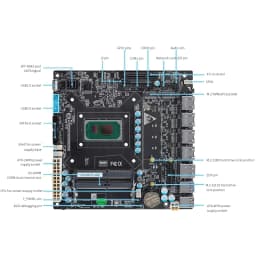 6-Bay Mini ITX Firewall Motherboard 11th Gen Intel I7 1165G7 I5 1135G7 I3 1115G4 2×M.2 NVMe DDR4 Server Router NAS Mainboard
