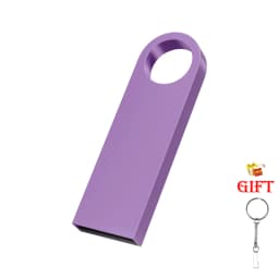 Free Custom Logo USB Flash Drive Pen Drive 8GB 16GB 32GB 64GB 128GB Metal Pendrive Card Memory Stick Drives U Disk with Key Ring